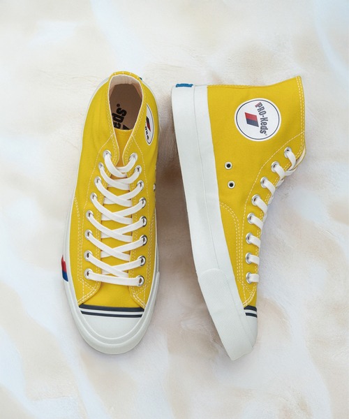 PRO-Keds（プロケッズ）の「PRO-Keds プロケッズ ロイヤルアメリカ ハイ（スニーカー・メンズ・オフホワイト/ブラック/グリーン/ブルー/イエロー/レッド/ホワイト・23.0cm/23.5cm/24.0cm/24.5cm/25.0cm/25.5cm/26.0cm/26.5cm/27.0cm/27.5cm/28.0cm/28.5cm/29.0cm/29.5cm）」の6枚目の写真
