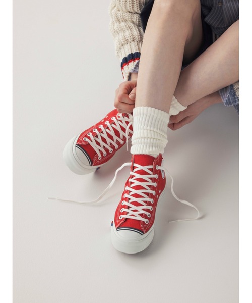 PRO-Keds（プロケッズ）の「PRO-Keds プロケッズ ロイヤルアメリカ ハイ（スニーカー・メンズ・グリーン/レッド/イエロー/ブルー/オフホワイト/ブラック/ホワイト・23.5cm/24.0cm/24.5cm/25.0cm/25.5cm/26.0cm/26.5cm/27.0cm/27.5cm/28.0cm/28.5cm/29.0cm/23.0cm/29.5cm）」の16枚目の写真