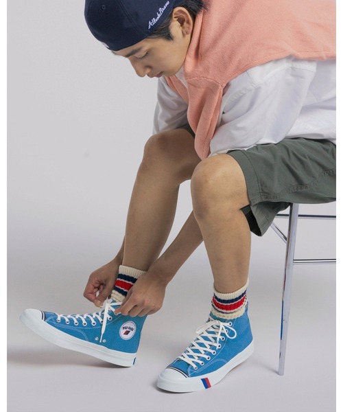 PRO-Keds（プロケッズ）の「PRO-Keds プロケッズ ロイヤルアメリカ ハイ（スニーカー・メンズ・グリーン/レッド/イエロー/ブルー/オフホワイト/ブラック/ホワイト・23.5cm/24.0cm/24.5cm/25.0cm/25.5cm/26.0cm/26.5cm/27.0cm/27.5cm/28.0cm/28.5cm/29.0cm/23.0cm/29.5cm）」の15枚目の写真