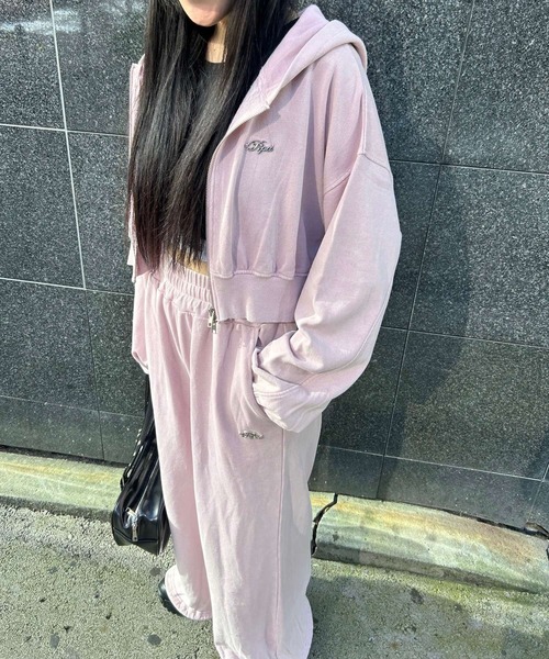 repipi armario(レピピ アルマリオ)の「WZIPショートフーディ(パーカー・キッズ・ピンク系その他/グレー/ブラック系その他・MEDIUM/SMALL/LARGE)」の13枚目の写真
