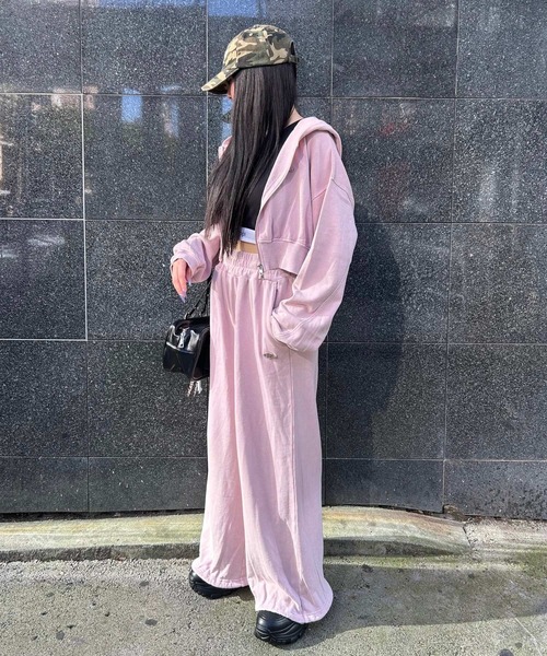 repipi armario(レピピ アルマリオ)の「WZIPショートフーディ(パーカー・キッズ・ピンク系その他/グレー/ブラック系その他・MEDIUM/SMALL/LARGE)」の14枚目の写真