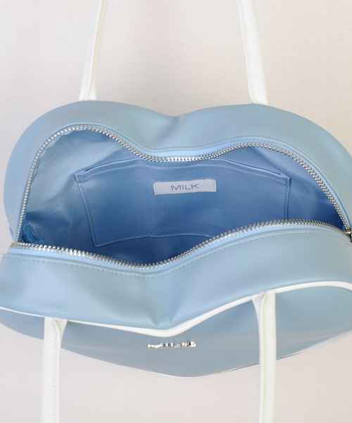 milk ハート ハンドバッグ ピンク水色 ミントグリーン マルチカラー Milk Heart Bag archives - MILK-ミルク- 公式サイト