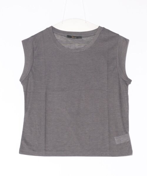 Ritzy(リッツィー)の「フレンチスリーブTシャツ(Tシャツ/カットソー・レディース・レッド/ブラック/グレー/ホワイト・M/L)」の8枚目の写真
