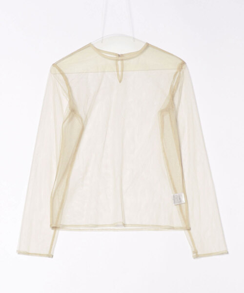 1★新品★ AIMERチュールブラウス×配色チュールフリルIラインワンピース2点 セール】【WEB限定】チュールブラウス×配色チュールフリルIライン