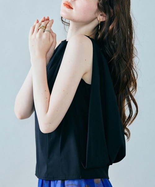 Audie a Muses(オーディアミューズ)の「バックシャンノースリーブカットソー(Tシャツ/カットソー・レディース・オフホワイト/ブラック・38/42)」の20枚目の写真