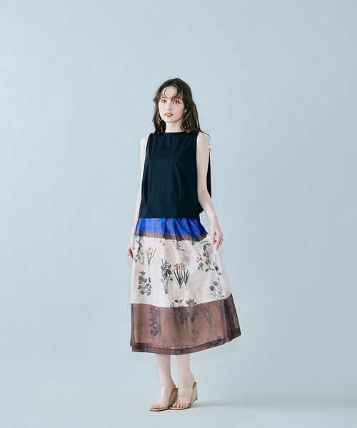 Audie a Muses(オーディアミューズ)の「バックシャンノースリーブカットソー(Tシャツ/カットソー・レディース・オフホワイト/ブラック・38/42)」の15枚目の写真