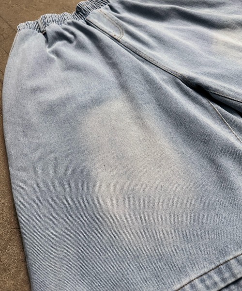 MAISON SELECT(メゾンセレクト)の「7A11 ワイドデニム ハーフパンツ バミューダパンツ ウエストゴム 854 レディース(デニムパンツ・レディース・ライトブルー/ブルー/ブルー系その他・M/L)」の19枚目の写真