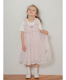 gelato pique（ジェラートピケ）の「【KIDS】ハート柄チュールワンピース（ルームワンピース・キッズ）」