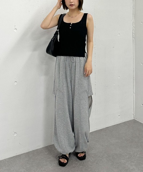 archives（アルシーヴ）の「ハリヌキニットタンク（タンクトップ・レディース・ネイビー/オフホワイト/グレー/ブラック・MEDIUM）」の21枚目の写真