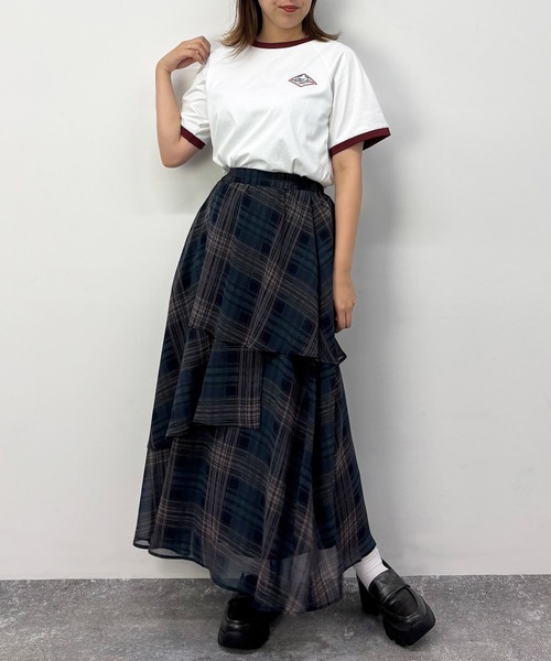 NICOLE CLUB(ニコル クラブ)の「ダイナー刺繍Tシャツ(Tシャツ/カットソー・レディース・その他2/その他1/チャコール・FREE)」の10枚目の写真