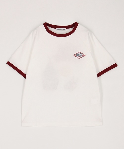 NICOLE CLUB(ニコル クラブ)の「ダイナー刺繍Tシャツ(Tシャツ/カットソー・レディース・その他2/その他1/チャコール・FREE)」の15枚目の写真
