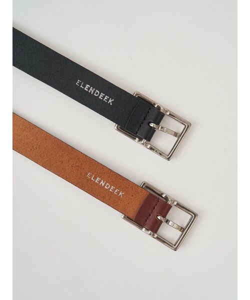 ELENDEEK(エレンディーク)の「スクエアバックルベルト(ベルト・レディース・ブラウン/ブラック・FREE)」の9枚目の写真