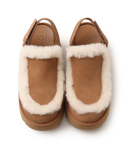 UGG(アグ)の「UGG W ESMEE CLOG / アグ ニュー ハイツ エスミー クロッグ(サンダル・レディース・ブラウン・25.0cm/24.0cm/23.0cm/22.0cm)」の2枚目の写真