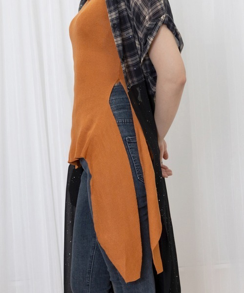 Miniministore(ミニミニストア)の「タンクトップ 韓国風 サイドスリット夏服(タンクトップ・レディース・ホワイト/オレンジ/ブラック・FREE)」の14枚目の写真
