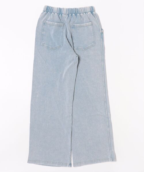 ムラサキスポーツ(ムラサキスポーツ)の「RIKKA FEMME/リッカファム デニムスウェットパンツ セットアップ対応 RF25FW20(その他パンツ・レディース・ブラック/ライトインディゴブルー・M/L/S/M)」の4枚目の写真