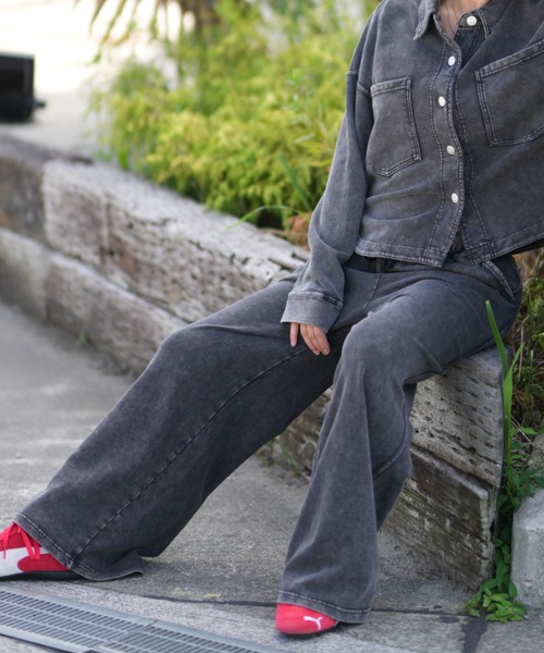 セール】RIKKA FEMME/リッカファム デニムスウェットパンツ