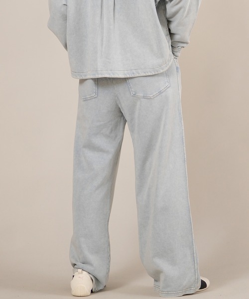 ムラサキスポーツ(ムラサキスポーツ)の「RIKKA FEMME/リッカファム デニムスウェットパンツ セットアップ対応 RF25FW20(その他パンツ・レディース・ブラック/ライトインディゴブルー・M/L/S/M)」の11枚目の写真