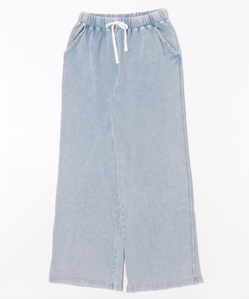 ムラサキスポーツ(ムラサキスポーツ)の「RIKKA FEMME/リッカファム デニムスウェットパンツ セットアップ対応 RF25FW20(その他パンツ・レディース・ブラック/ライトインディゴブルー・M/L/S/M)」の8枚目の写真