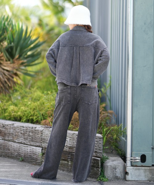 セール】RIKKA FEMME/リッカファム デニムスウェットパンツ