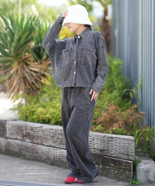 セール】RIKKA FEMME/リッカファム デニムスウェットパンツ