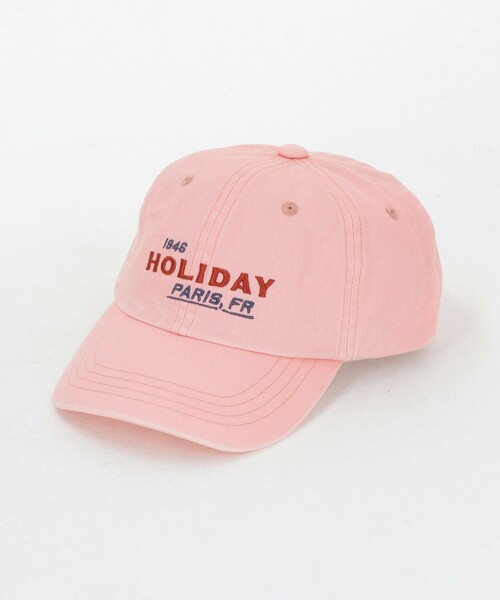 HOLIDAY BOILEAU（ホリディボワロ）の「【別注】＜HOLIDAY BOILEAU＞キャップ（キャップ・メンズ・ネイビー/オフホワイト/ピンク/ブラウン系・FREE）」の4枚目の写真