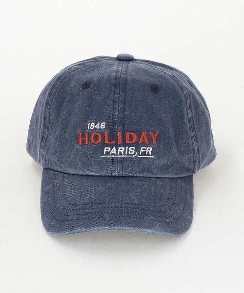 HOLIDAY BOILEAU（ホリディボワロ）の「【別注】＜HOLIDAY BOILEAU＞キャップ（キャップ・メンズ・ネイビー/オフホワイト/ピンク/ブラウン系・FREE）」の5枚目の写真