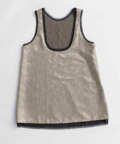 MAISON SPECIAL（メゾンスペシャル）の「Multi Fabric Tunic/マルチファブリックチュニック■セットアップ対応■（チュニック・レディース・イエロー/ブラウン・FREE）」の2枚目の写真