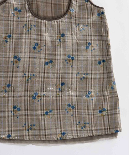 MAISON SPECIAL（メゾンスペシャル）の「Multi Fabric Tunic/マルチファブリックチュニック■セットアップ対応■（チュニック・レディース・イエロー/ブラウン・FREE）」の12枚目の写真