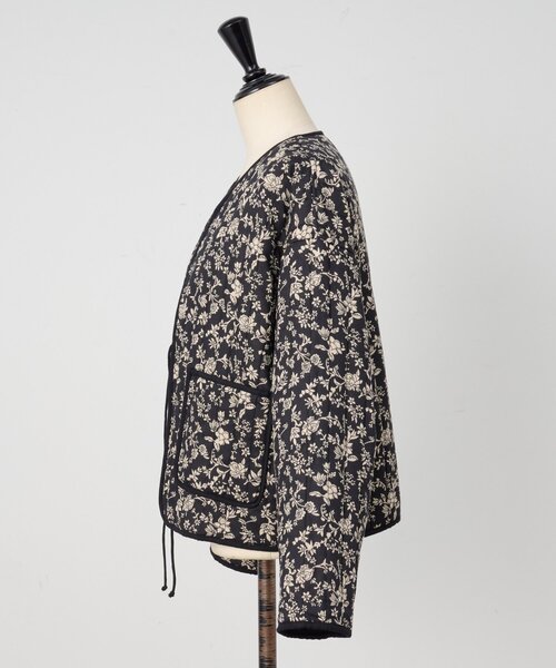 BEARDSLEY（ビアズリー）の「プリント中綿ジャケット（ブルゾン・レディース・ブラック・FREE）」の8枚目の写真