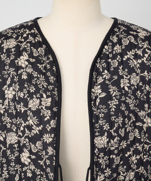 BEARDSLEY（ビアズリー）の「プリント中綿ジャケット（ブルゾン・レディース・ブラック・FREE）」の10枚目の写真