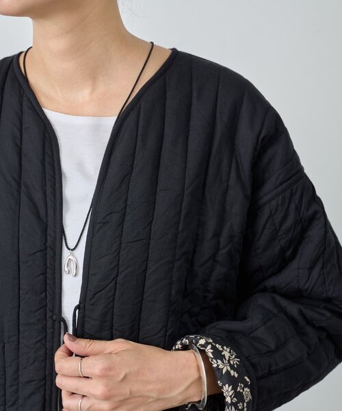 BEARDSLEY（ビアズリー）の「プリント中綿ジャケット（ブルゾン・レディース・ブラック・FREE）」の21枚目の写真