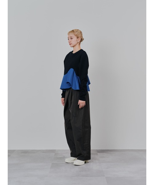 TEVALT(ヴァレット)の「ラップライクサイドカーブパンツ(チノパンツ・レディース・ライトベージュ/ブラック/ブラウン・38)」の20枚目の写真