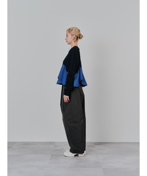 TEVALT(ヴァレット)の「ラップライクサイドカーブパンツ(チノパンツ・レディース・ライトベージュ/ブラック/ブラウン・38)」の21枚目の写真