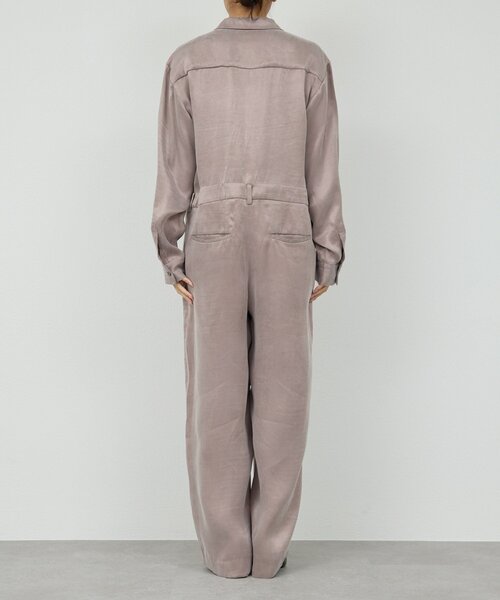 GALLARDAGALANTE（ガリャルダガランテ）の「オープンカラージャンプスーツ（つなぎ/オールインワン・レディース・グレイッシュベージュ・FREE）」の12枚目の写真