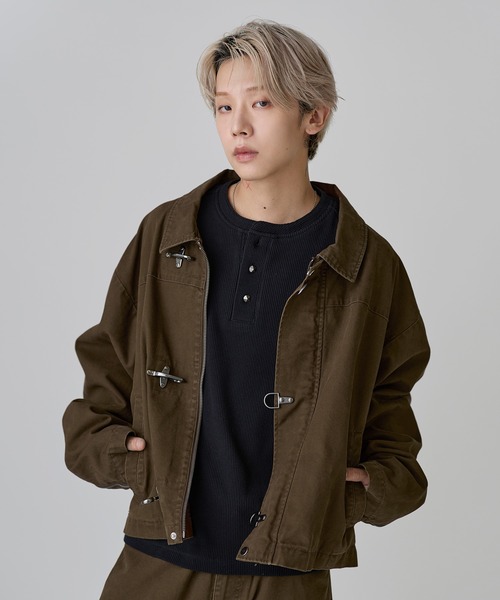 セール】【SET-UP着用可能】ファイヤーマンショート丈ダックジャケット