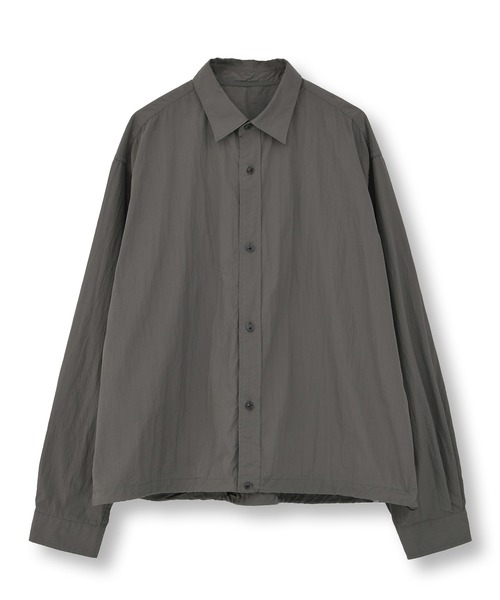 FUSE（フューズ）の「コットンナイロンドローコードシャツ（シャツ/ブラウス・メンズ・ブラウン/グレー・02/03/01）」の2枚目の写真