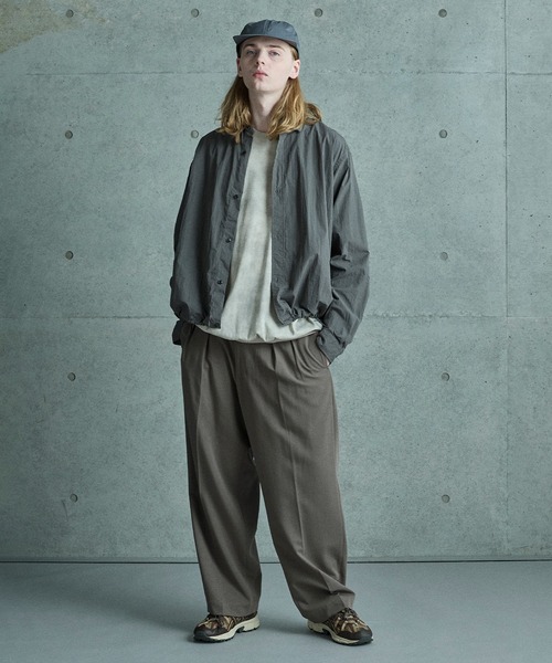 FUSE（フューズ）の「コットンナイロンドローコードシャツ（シャツ/ブラウス・メンズ・ブラウン/グレー・02/03/01）」の10枚目の写真