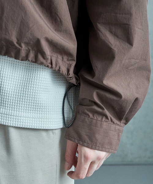 FUSE（フューズ）の「コットンナイロンドローコードシャツ（シャツ/ブラウス・メンズ・ブラウン/グレー・02/03/01）」の6枚目の写真