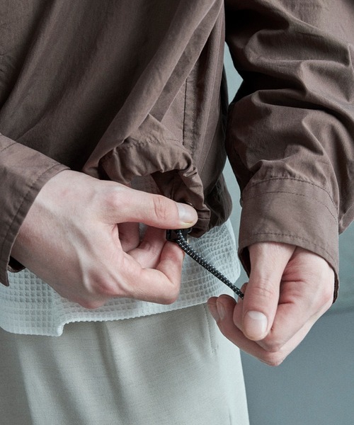 FUSE（フューズ）の「コットンナイロンドローコードシャツ（シャツ/ブラウス・メンズ・ブラウン/グレー・02/03/01）」の7枚目の写真