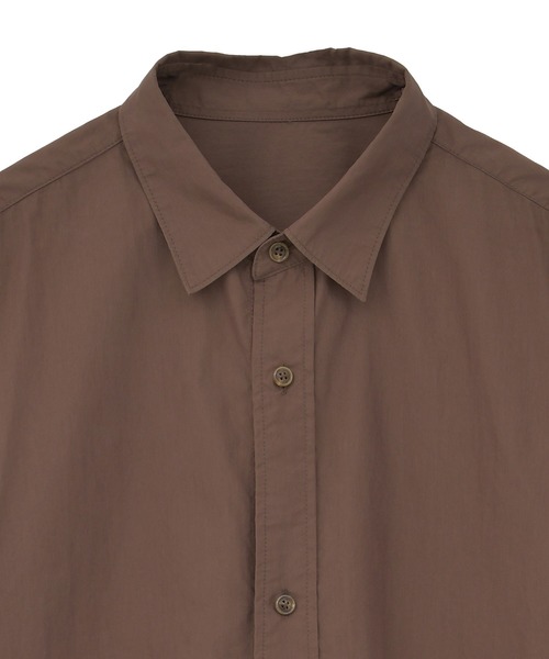 FUSE（フューズ）の「コットンナイロンドローコードシャツ（シャツ/ブラウス・メンズ・ブラウン/グレー・02/03/01）」の13枚目の写真