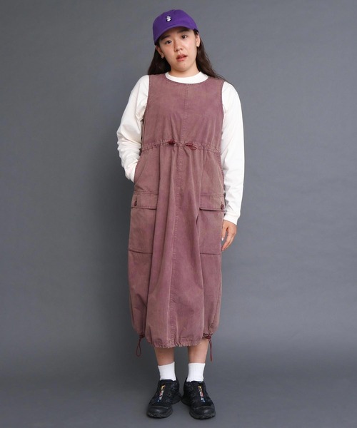 I am I in fact...（アイアムアイインファクト）の「●CHEMICAL WASH ギャザーワンピース（ワンピース・レディース・カーキ/ベージュ/ボルドー・FREE）」の20枚目の写真