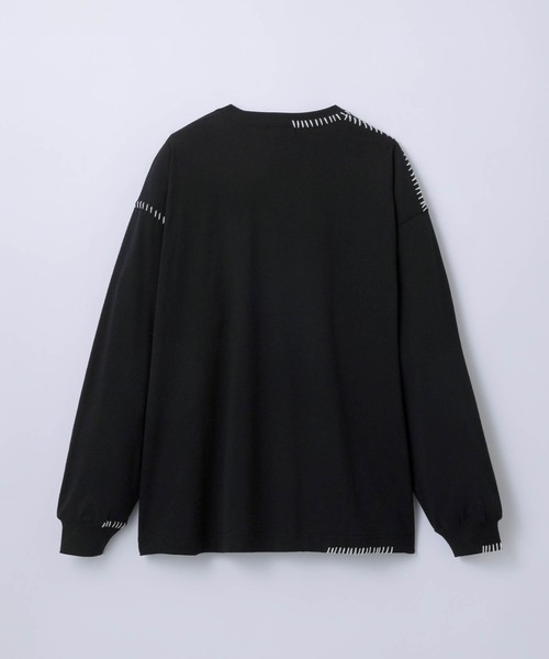 SLICK（スリック）の「【SLICK/スリック】30/2 Compact Yarn Embroidery T-Shirt/コンパクトヤーンエンブロイダリーTシャツ/ハンドステッチ（Tシャツ/カットソー・メンズ・グレイッシュベージュ/ブラック/ブラウン・2/1/3）」の13枚目の写真