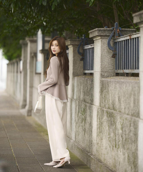 PROPORTION BODY DRESSING(プロポーションボディドレッシング)の「ハイウエストワイドパンツ / 1215230901(その他パンツ・レディース・ホワイト系その他/ブラック・SMALL/P/S/MEDIUM)」の20枚目の写真