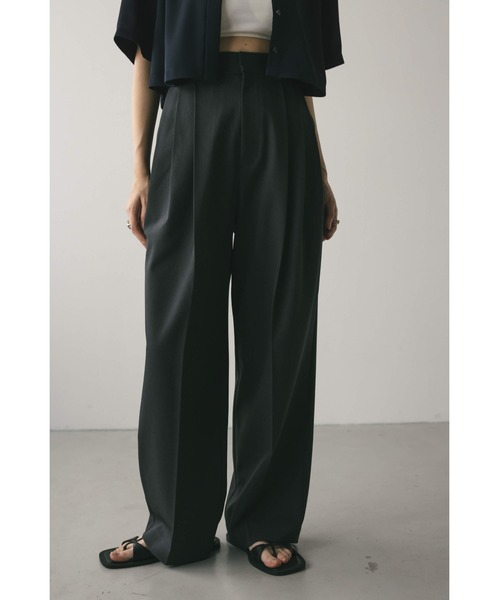 STYLEMIXER（スタイルミキサー）の「3タックスラックス（スラックス・レディース・ライトブラウン/グレー/アイボリー/ブラック・SMALL/MEDIUM/LARGE）」の3枚目の写真