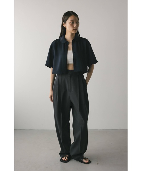 STYLEMIXER（スタイルミキサー）の「3タックスラックス（スラックス・レディース・ライトブラウン/グレー/アイボリー/ブラック・SMALL/MEDIUM/LARGE）」の22枚目の写真