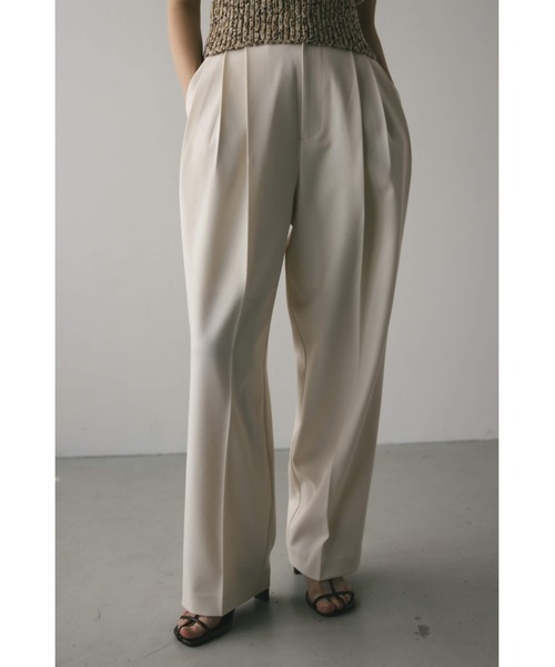 STYLEMIXER（スタイルミキサー）の「3タックスラックス（スラックス・レディース・ライトブラウン/グレー/アイボリー/ブラック・SMALL/MEDIUM/LARGE）」の6枚目の写真