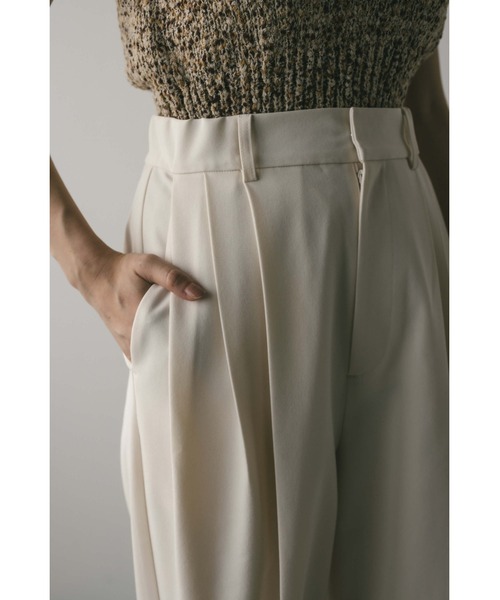 STYLEMIXER（スタイルミキサー）の「3タックスラックス（スラックス・レディース・ライトブラウン/グレー/アイボリー/ブラック・SMALL/MEDIUM/LARGE）」の8枚目の写真