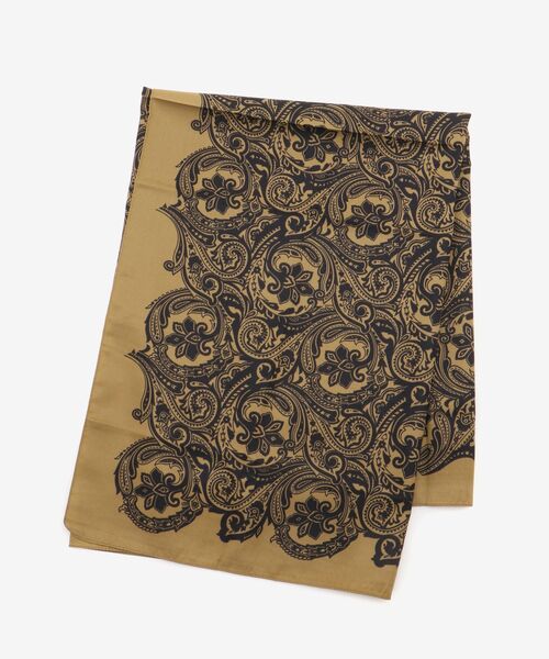 le.coeur blanc（ルクールブラン）の「《WEB限定アイテム》ペイズリープリントビッグスカーフ（バンダナ/スカーフ・レディース・ブラック系その他/ホワイト系その他2/グリーン系その他2・FREE）」の8枚目の写真