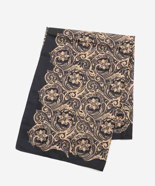 le.coeur blanc（ルクールブラン）の「《WEB限定アイテム》ペイズリープリントビッグスカーフ（バンダナ/スカーフ・レディース・ブラック系その他/ホワイト系その他2/グリーン系その他2・FREE）」の10枚目の写真