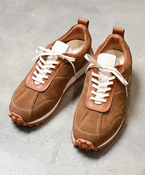 EARLE（アール）の「EARLE アール / E classic leather runner レザークラシックランナースニーカー / ER5450（スニーカー・メンズ・ブラウン/ブラック・40/42/44）」の6枚目の写真